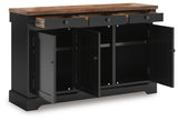 Wildenauer Brown/Black Dining Buffet from Ashley - Luna Furniture