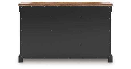 Wildenauer Brown/Black Dining Buffet from Ashley - Luna Furniture