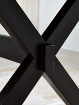 Wildenauer Brown/Black Counter Height Butterfly Extension Table from Ashley Furniture - Luna Furniture