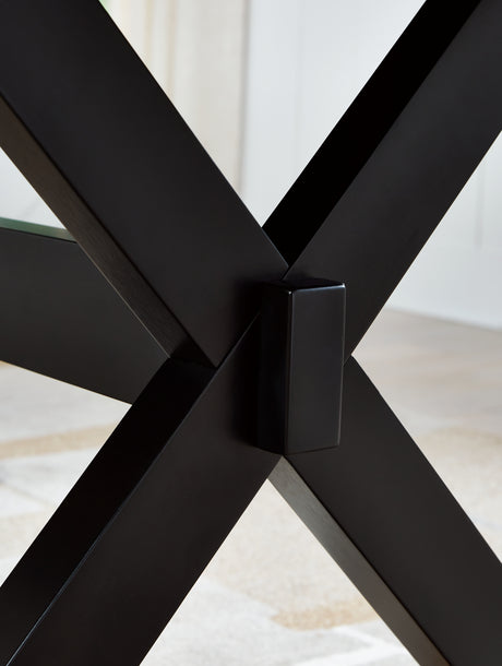 Wildenauer Brown/Black Counter Height Butterfly Extension Table from Ashley Furniture - Luna Furniture