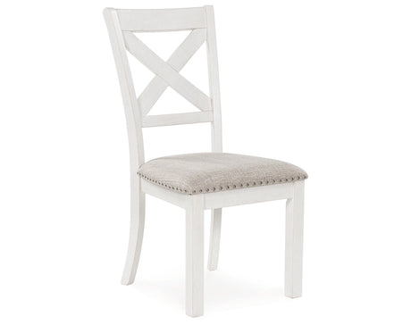 Robbinsdale Antique White Dining Chair, Set of 2 from Ashley - Luna Furniture