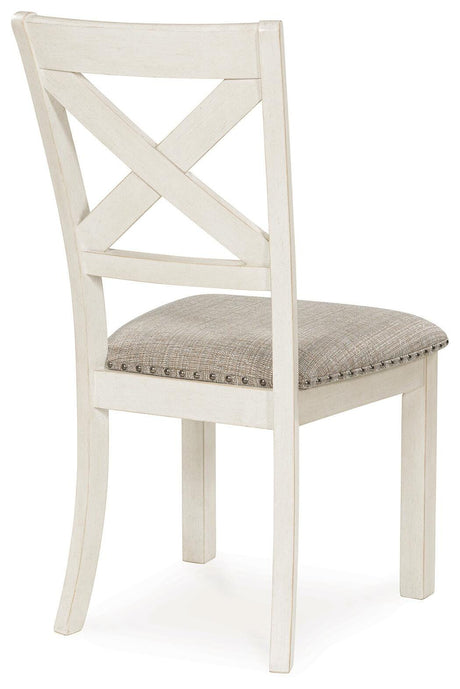 Robbinsdale Dining Table and 6 Chairs and Bench in Antique White from Ashley - Luna Furniture