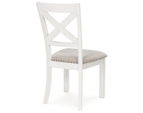 Robbinsdale Dining Table and 4 Chairs in Antique White from Ashley - Luna Furniture