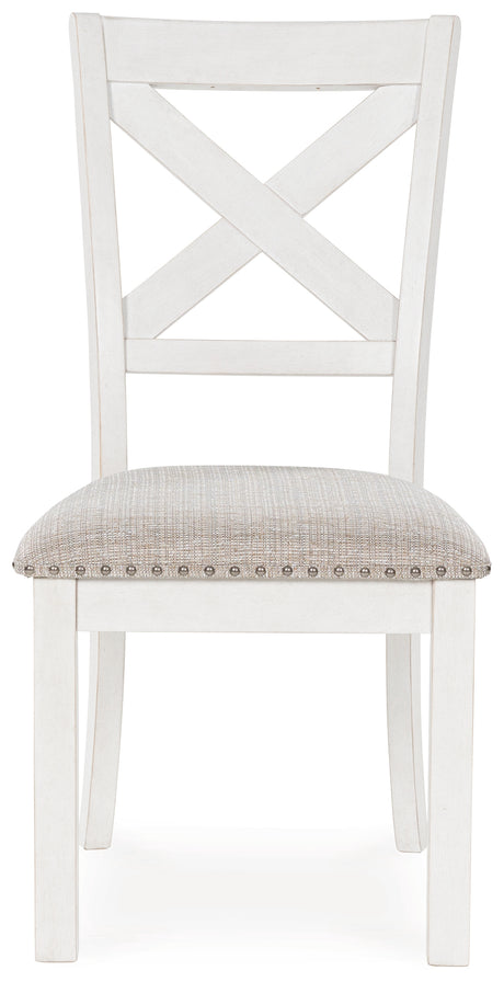 Robbinsdale Dining Table and 4 Chairs and Bench in Antique White from Ashley - Luna Furniture