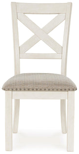 Robbinsdale Dining Table and 6 Chairs and Bench in Antique White from Ashley - Luna Furniture