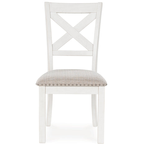 Robbinsdale Antique White Dining Chair, Set of 2 from Ashley - Luna Furniture