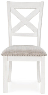 Robbinsdale Dining Table and 4 Chairs in Antique White from Ashley - Luna Furniture
