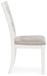 Robbinsdale Dining Table and 8 Chairs in Antique White from Ashley Furniture - Luna Furniture