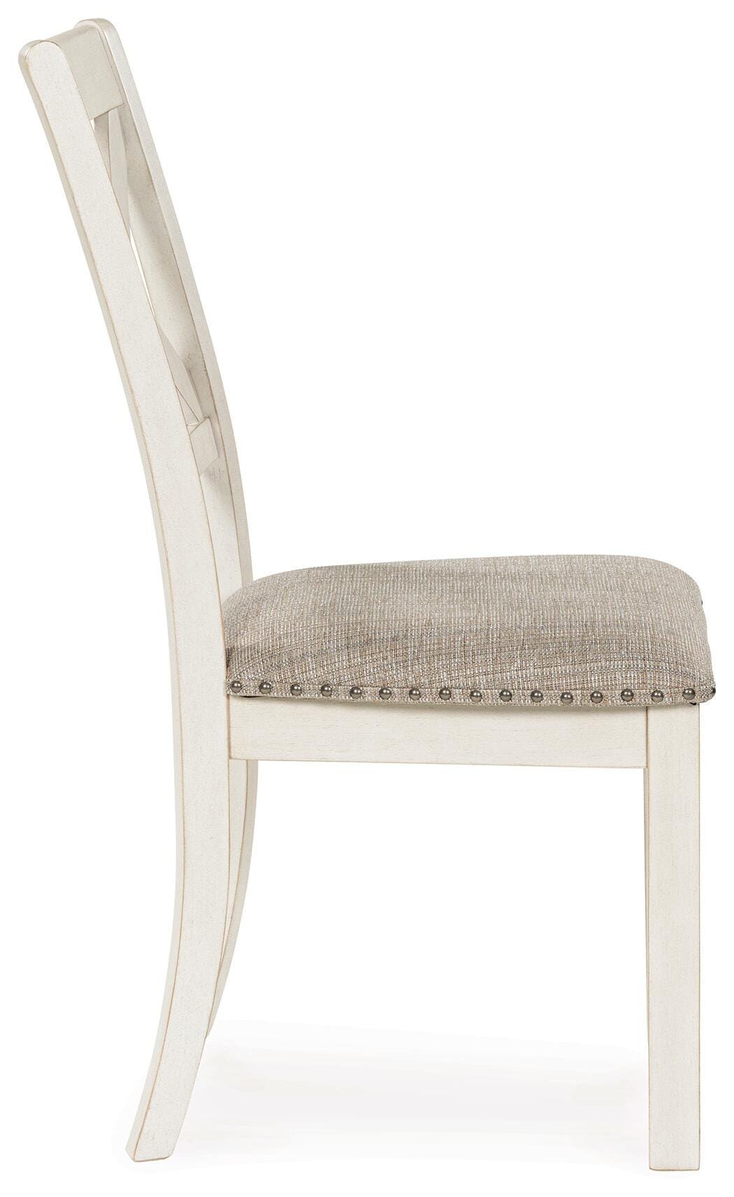 Robbinsdale Dining Table and 6 Chairs and Bench in Antique White from Ashley - Luna Furniture