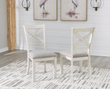 Robbinsdale Dining Table and 4 Chairs and Bench in Antique White from Ashley Furniture - Luna Furniture