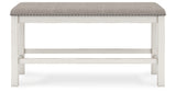 Robbinsdale Antique White 49" Counter Height Dining Bench from Ashley Furniture - Luna Furniture
