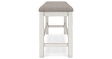 Robbinsdale Antique White 49" Counter Height Dining Bench from Ashley Furniture - Luna Furniture