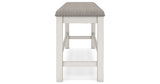 Robbinsdale Counter Height Dining Table and 4 Barstools and Bench in Antique White from Ashley - Luna Furniture