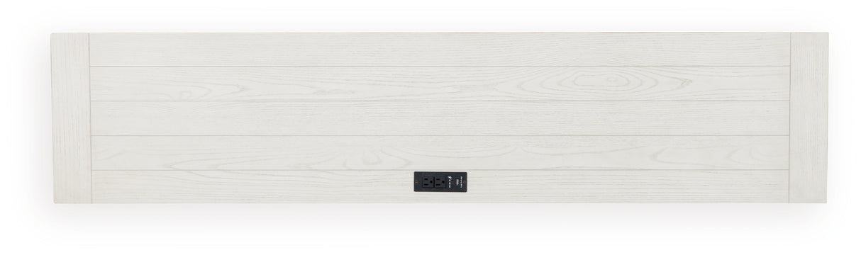 Robbinsdale Antique White Counter Height Dining Table and 3 Barstools Set from Ashley - Luna Furniture