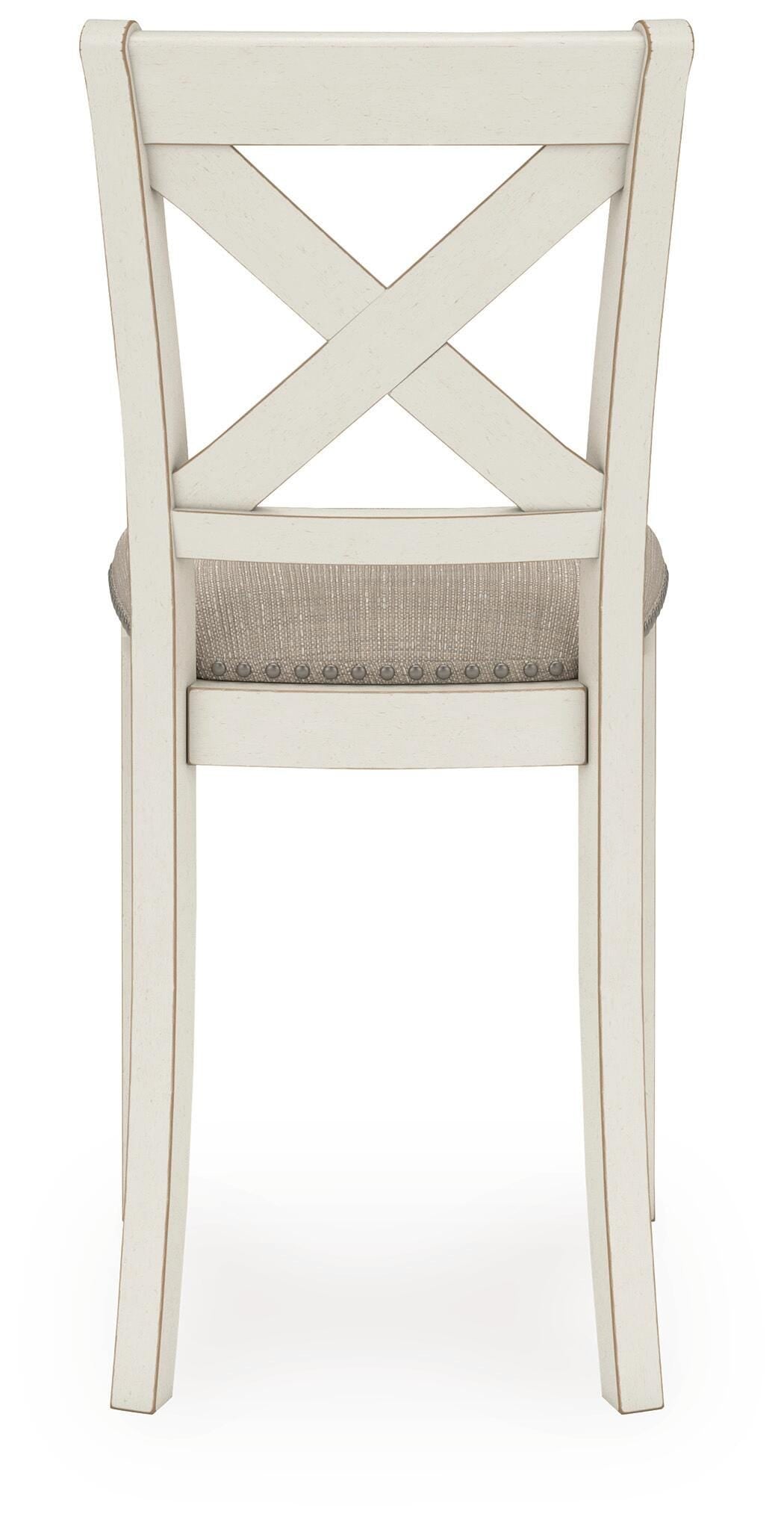 Robbinsdale Antique White Counter Height Barstool, Set of 2