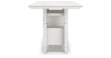 Robbinsdale Antique White Counter Height Dining Table and 4 Barstools from Ashley Furniture - Luna Furniture