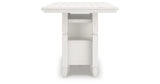 Robbinsdale Counter Height Dining Table and 4 Barstools in Antique White from Ashley - Luna Furniture