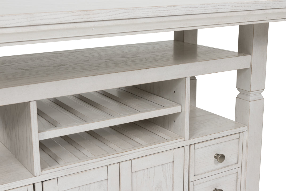 Robbinsdale Antique White Counter Height Dining Table from Ashley - Luna Furniture