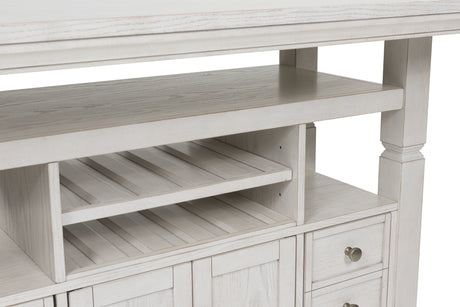 Robbinsdale Antique White Counter Height Dining Table from Ashley Furniture - Luna Furniture