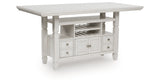 Robbinsdale Antique White Counter Height Dining Table from Ashley - Luna Furniture