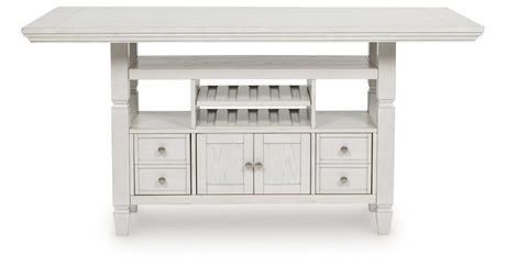 Robbinsdale Antique White Counter Height Dining Table from Ashley Furniture - Luna Furniture