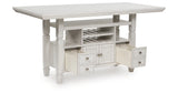 Robbinsdale Antique White Counter Height Dining Table from Ashley - Luna Furniture