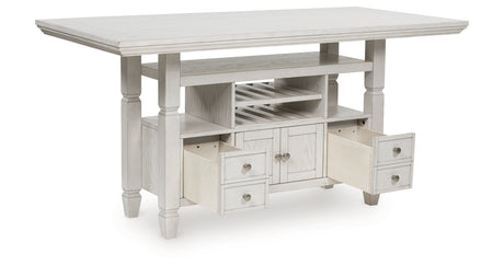 Robbinsdale Antique White Counter Height Dining Table from Ashley Furniture - Luna Furniture