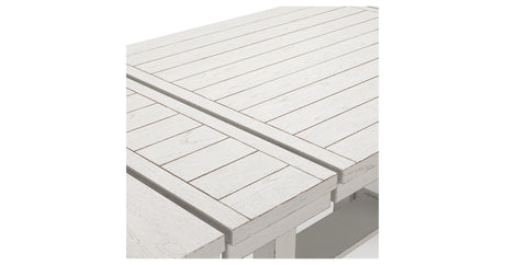 Robbinsdale Counter Height Dining Table and 4 Barstools in Antique White from Ashley - Luna Furniture