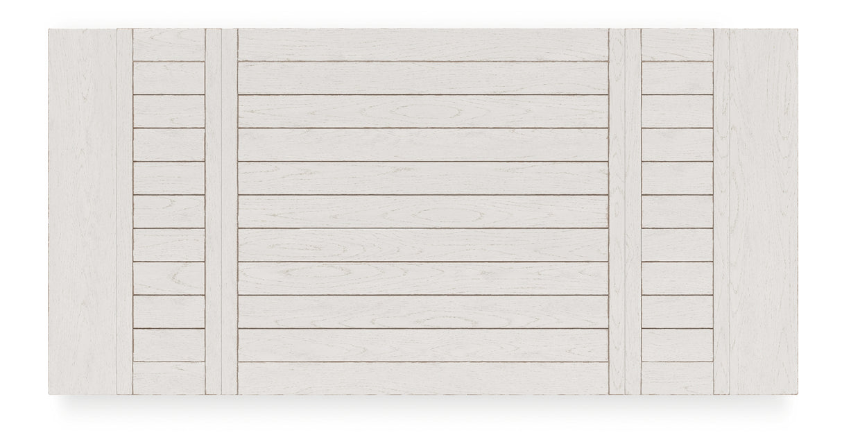 Robbinsdale Antique White Counter Height Dining Table and 10 Barstools and Storage from Ashley Furniture - Luna Furniture