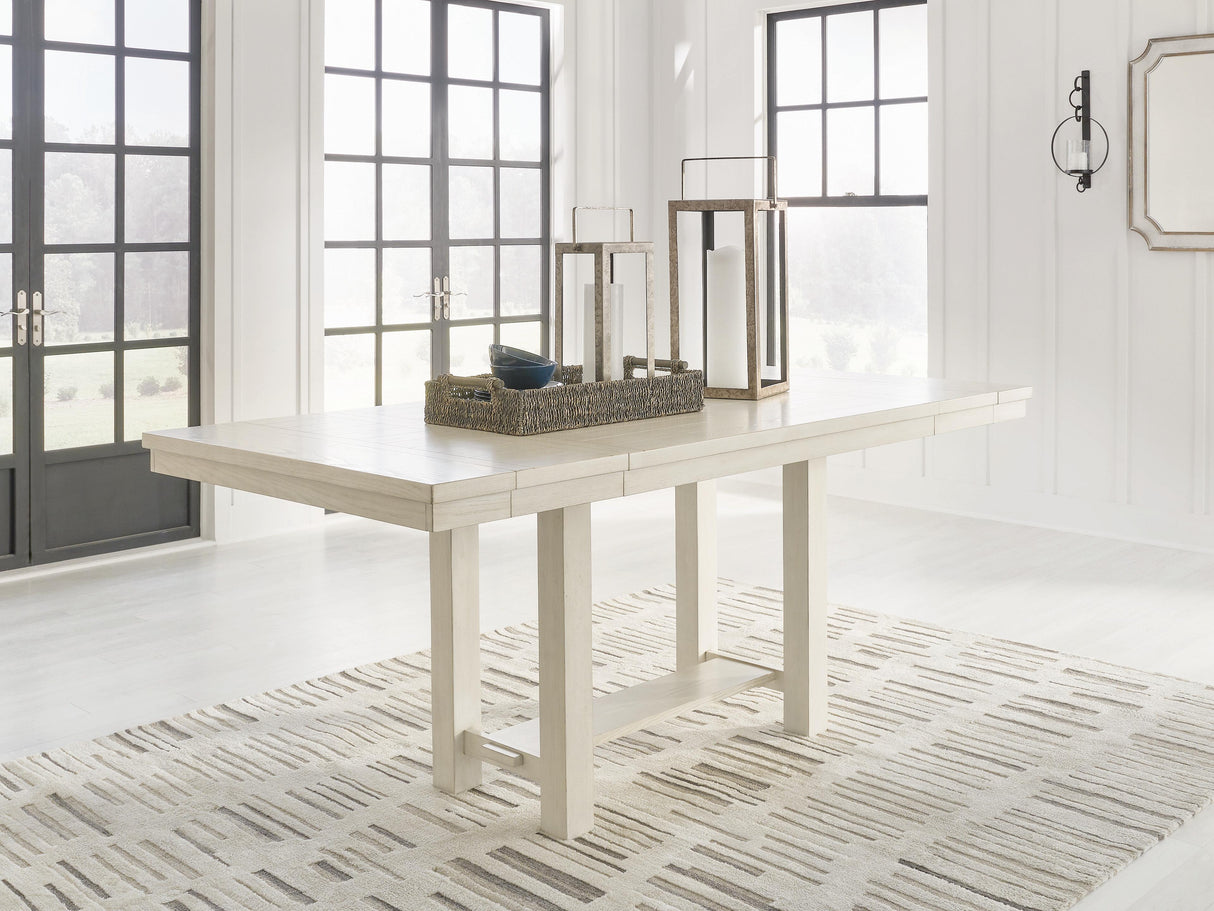 Robbinsdale Antique White Counter Height Dining Extension Table