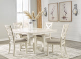 Robbinsdale Antique White Extendable Dining Room Set from Ashley - Luna Furniture