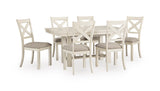 Robbinsdale Antique White Extendable Dining Room Set from Ashley - Luna Furniture