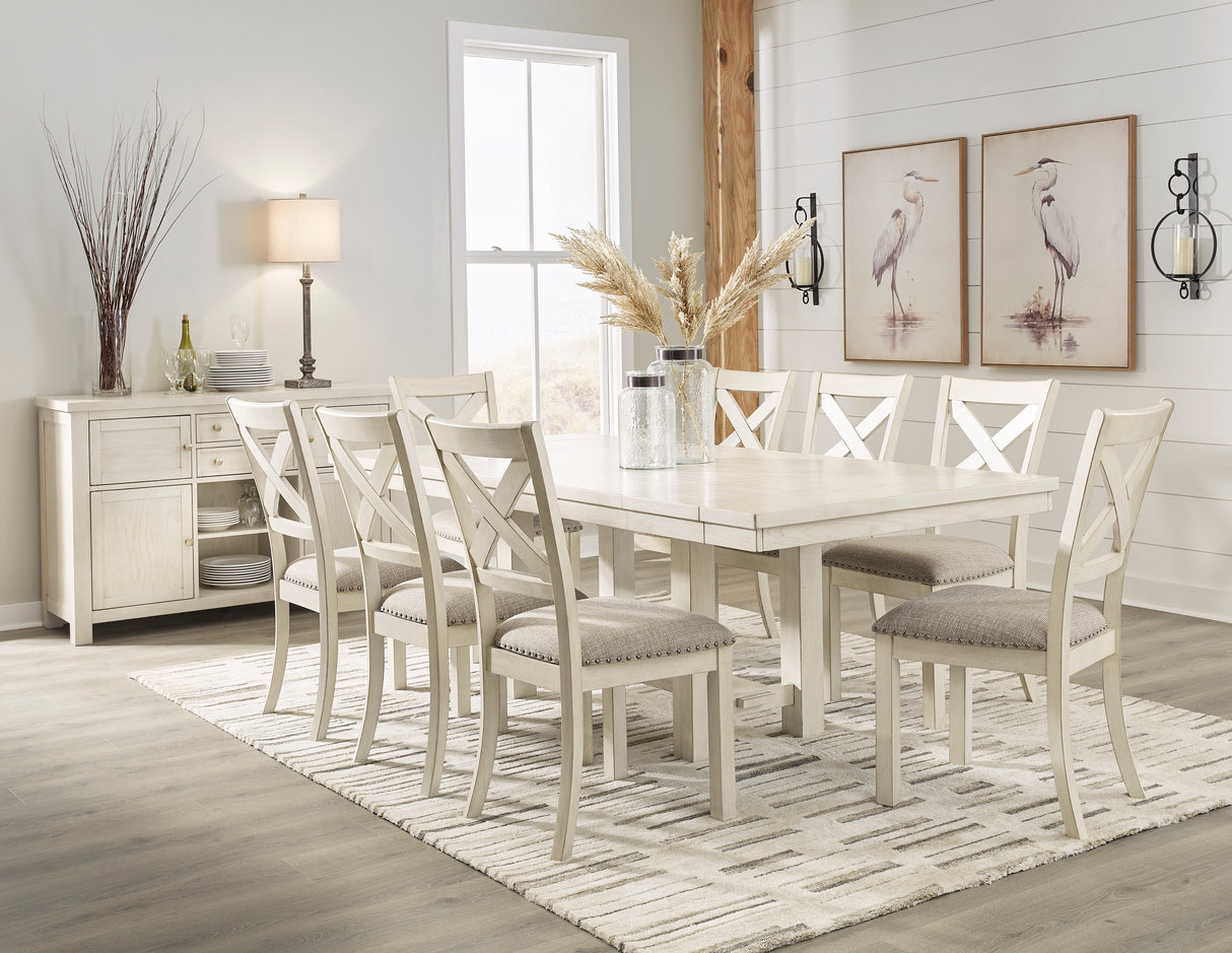 Robbinsdale Antique White Extendable Dining Room Set from Ashley - Luna Furniture