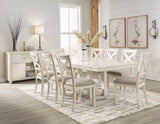 Robbinsdale Antique White Extendable Dining Room Set from Ashley - Luna Furniture