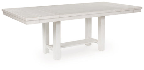 Robbinsdale Dining Table and 4 Chairs and Bench in Antique White from Ashley - Luna Furniture