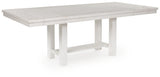 Robbinsdale Dining Table and 6 Chairs and Bench in Antique White from Ashley - Luna Furniture