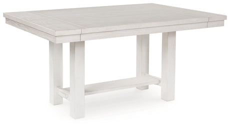 Robbinsdale Dining Table and 8 Chairs in Antique White from Ashley - Luna Furniture