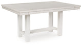 Robbinsdale Dining Table and 4 Chairs and Bench in Antique White from Ashley Furniture - Luna Furniture