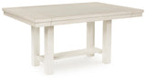 Robbinsdale Dining Table and 6 Chairs and Bench in Antique White from Ashley - Luna Furniture