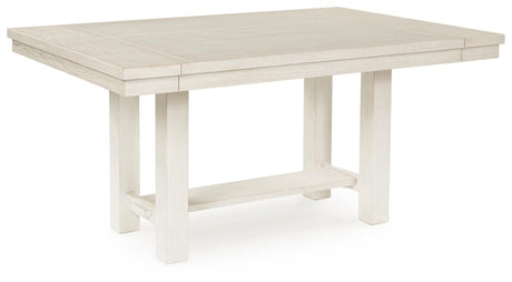 Robbinsdale Dining Table and 6 Chairs and Bench in Antique White from Ashley - Luna Furniture
