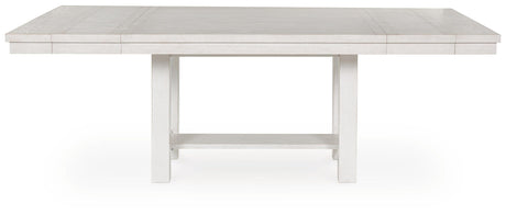 Robbinsdale Dining Table and 6 Chairs and Bench in Antique White from Ashley - Luna Furniture