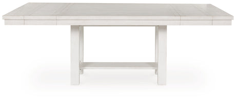 Robbinsdale Dining Table and 4 Chairs and Bench in Antique White from Ashley - Luna Furniture