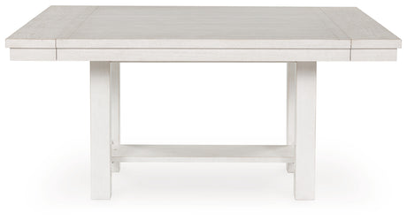Robbinsdale Dining Table and 4 Chairs and Bench in Antique White from Ashley - Luna Furniture