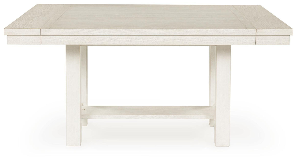 Robbinsdale Dining Table and 6 Chairs and Bench in Antique White from Ashley - Luna Furniture