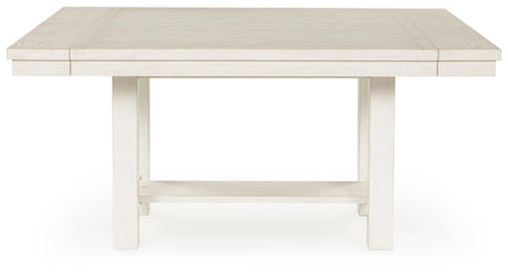 Robbinsdale Dining Table and 6 Chairs and Bench in Antique White from Ashley - Luna Furniture