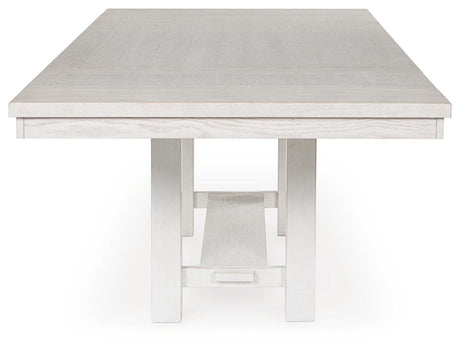 Robbinsdale Dining Table and 4 Chairs and Bench in Antique White from Ashley - Luna Furniture