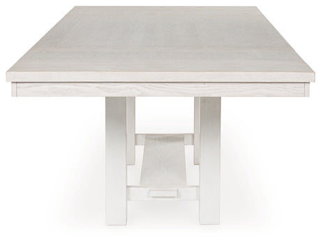 Robbinsdale Dining Table and 4 Chairs and Bench in Antique White from Ashley - Luna Furniture
