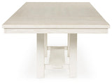 Robbinsdale Dining Table and 6 Chairs and Bench in Antique White from Ashley - Luna Furniture