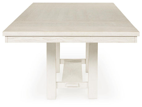 Robbinsdale Dining Table and 6 Chairs and Bench in Antique White from Ashley - Luna Furniture