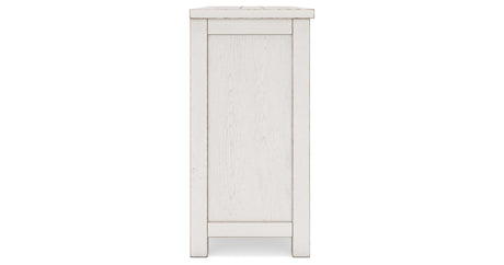 Robbinsdale Counter Height Dining Table, 2 Barstools, Bench and Server from Ashley - Luna Furniture
